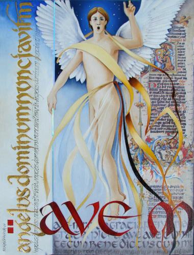 Angel of the Annunciation (oil)